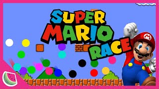 Super Mario Race - Marble Race in Algodoo
