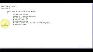 Java | Swing class 'JScrollBar -Horizontal scrollbar' | CodeLearning