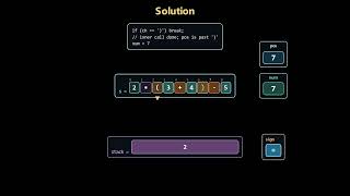 Leetcode 772 (hard) - Basic Calculator III - Recursion + Stack