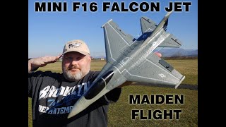 F16 Falcon Mini Jet 365mm Wingspan EPP 6-Axis gyro for beginners RTF Eachine Maiden flight