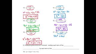 Alg 1 Notes 6 4