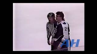 NHL Mar. 21, 1990 New York Rangers v Toronto Maple Leafs (R) Troy Mallette v Luke Richardson