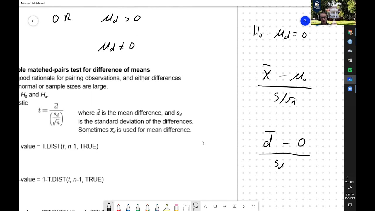 STAT 1401 Lecture 30 Two-sample Tests For Means - YouTube