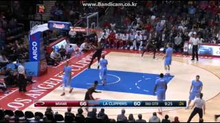 Hassan Whiteside 23Pts, 16Reb, 2Blk vs LAC (2015.01.10)