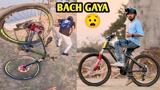 Finally itna sochne ke baad green electric cycle v leli long ride k liye 😍 sujal gir jata bach gaya