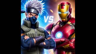 Iron man and kakashi hatake fight #marvel #naruto #kakashi