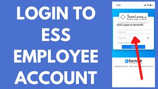 ESS Employee Login - How to Login to ESS Portal (2026) | Employee Self Service Login