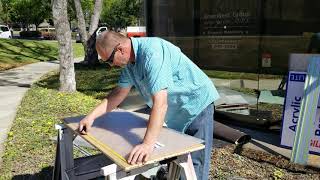 How to cut plastic fluorescent light covers fast and easy!