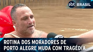Tragédia muda a rotina dos moradores de Porto Alegre | SBT Brasil (08/05/24)