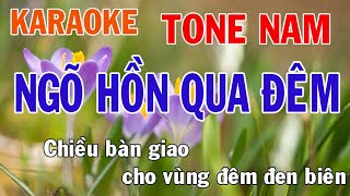 Ngõ Hồn Qua Đêm Karaoke Tone Nam Nhạc Sống - Phối Mới Dễ Hát - Nhật Nguyễn