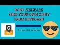 How to send GIF from Keyboard on Whatsapp | Chrooma GIF Keyboard