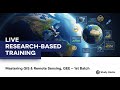 Research-Based Training: Mastering GIS & Remote Sensing with Google Earth Engine — 1st Batch || Live
