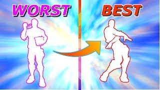 RANKING EVERY BATTLE PASS 4 EMOTE FROM WORST TO BEST! (Fortnite Battle Royale)