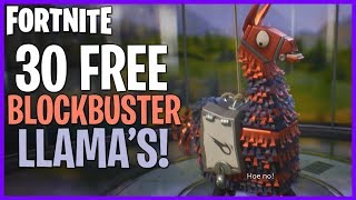 opening 30 blockbuster event llamas fortnite - fortnite pve blockbuster event