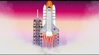 ANIMATED ROCKET LAUNCHES | Rocket launching and landing | rocket kickoff | space shuttle |sattelite