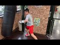 ボクシング中学生　サンドバック ジュニア12yearsold（boxing punch training junior）