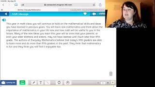 Everyday Mathematics - Lesson 1:1 (Math Message)