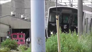 JR九州　817系V506+V504串木野駅～鹿児島中央駅(2435M )鹿児島車両センター前　撮影日2023 9 17