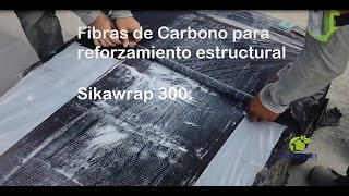 Fibras de carbono para reforzamiento estructural Sikawrap 300