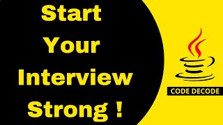 Nail the 'Tell Me About Yourself' Question in Java Interviews (With Example!) | Code Decode