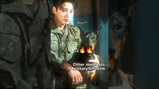 Kim Taehyung join special military uniform 🥰#parche song #newsong #bts #kpop #btsarmy #shorts#reels