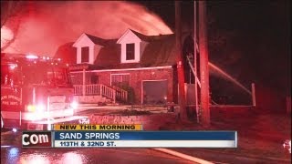 Sand Spring firefighters battle 2 fires