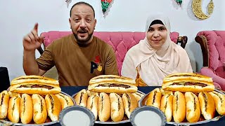 تحدي أكل سندوتشات كفته وكبده وأم راجعه بقوة ووصلت العالميه والمنافسة قوية أوي 😃