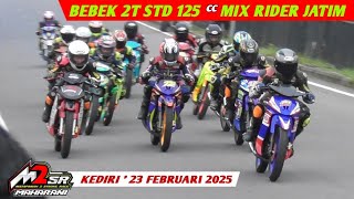 Race Bebek 2T Std 125 cc Mix Rider Jatim❗️M2SR RoadRace Kediri 23 Februari 2025