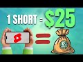 Get Paid $25 For Every YouTube Shorts You Watch | Make Money Online 2024