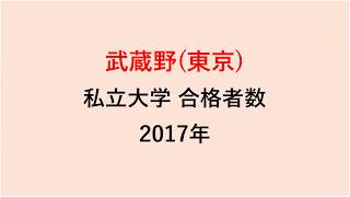 武蔵野高校　大学合格者数　H29～H26年【グラフでわかる】