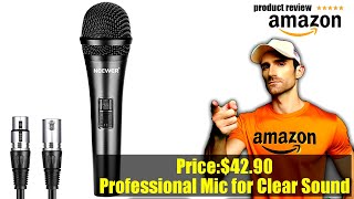 Buy Neewer Cardioid Dynamic Microphone with XLR Male to XLR Female Cable, Rigid Metal Construction