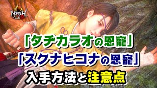 【仁王2 Nioh2】タヂカラオ・スクナヒコナの恩寵 / 入手方法と注意点 [Ver 1.27]【DLC3】