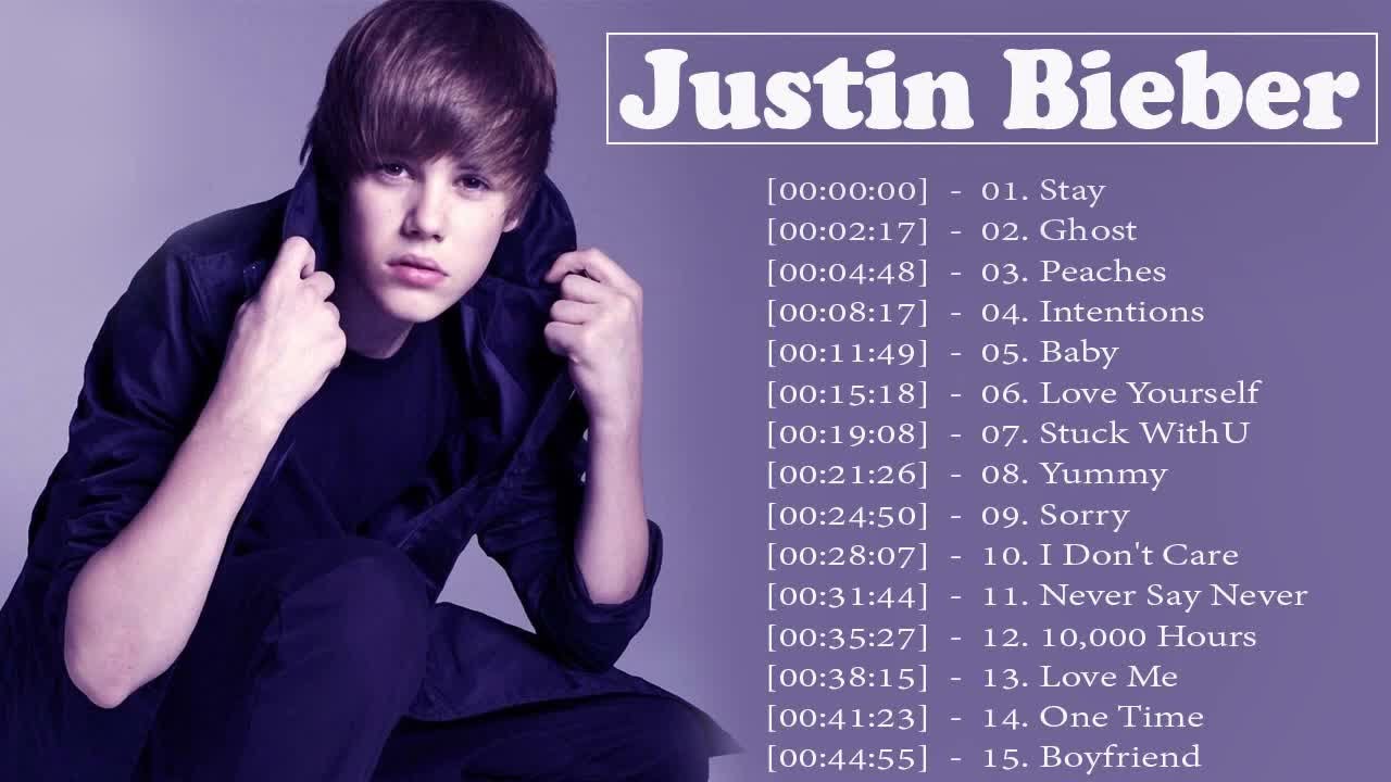 Justin Bieber Greatest Hits Full Album - Best Songs Of Justin Bieber ...