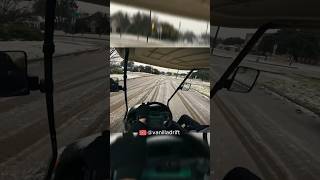 Snow Drifting in a Golf Cart?! 🌨️❄️#golfcart #drift #driving #trending