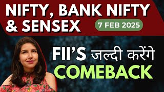 Nifty, Bank Nifty \u0026 Sensex Prediction for Tomorrow : 7 Feb 2025 | Stock Market tomorrow | Payal