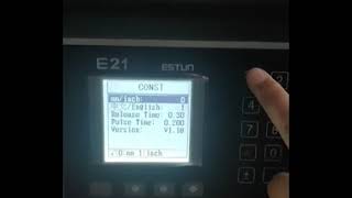 Value viewing and correction of E21 controller. Correction of X-axis values. how to correct X axis