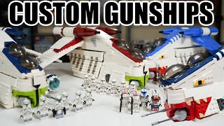 Custom LEGO Star Wars REPUBLIC GUNSHIPS Review! (Republic Bricks)