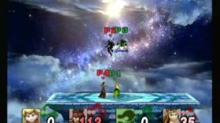 Riot (Zelda) and X-Factor (Snake) VS Peachkid (Peach) and Meek (G\u0026W)