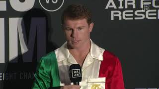 Canelo's Immediate Reaction To Weigh-In, Face-Off With Avni Yildirim