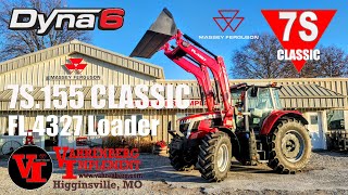 Massey Ferguson 7S.155 Classic (Dyna6 Semi Powershift) Tractor with FL.4327 Loader 155 Max Engine HP