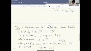 24.11.04, Hong Liu, Extremal Combinatorics: Lecture 11