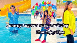 Sunway Lagoon Water Park Picnic Vlog | Family Trip | Neha Arslan Vlog