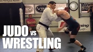 Judo vs Freestyle Wrestling ✓ Awesome Grappling