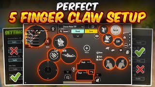 Perfect 5 Finger Claw Setup With Correct Controls Settings ✅❌ | PUBGM / BGMI (noob to pro)