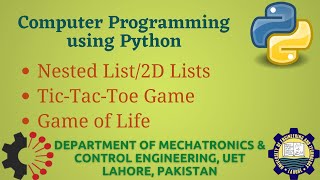 [Python Programming Basics to Advanced] : Nested List or 2D List | Lab 19