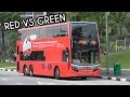 [SMRT] Red VS Green - Alexander Dennis Enviro 500 MMC