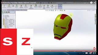 Solidworks IRON MAN MASK HELMET Tutorial