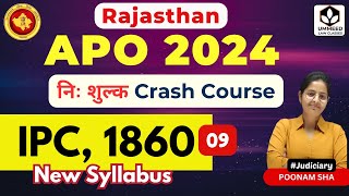 IPC, 1860 I Rajasthan APO Crash Course Class 09 | By Poonam Sha #law  #APO  #judiciary #ipc