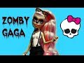 Monster High Zomby Gaga Fashion Doll Unboxing Toy Review Born This Way Foundation