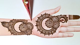 Stylish beautiful mehndi design front hand| easy arabic mehndi| simple mehandi| mehndi design